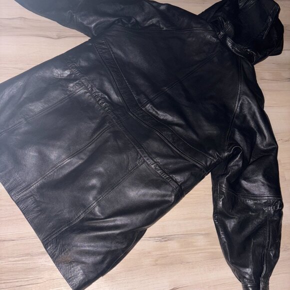Vintage Black Genuine Leather Prince du Cuir Jacket S - Picture 11 of 11